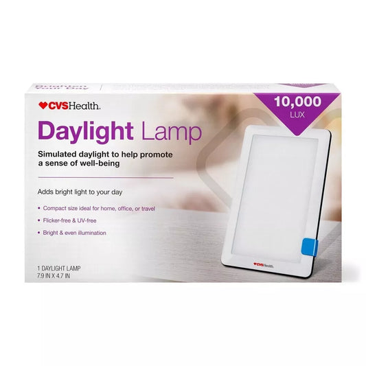 CVS Health Simulated Daylight Lamp – 10,000 LUX for Natural Light Therapy