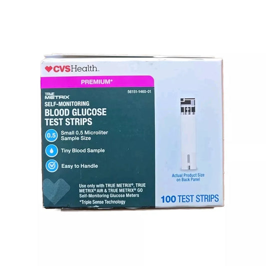 TRUE METRIX PREMIUM Blood Glucose Test Strips – 100ct