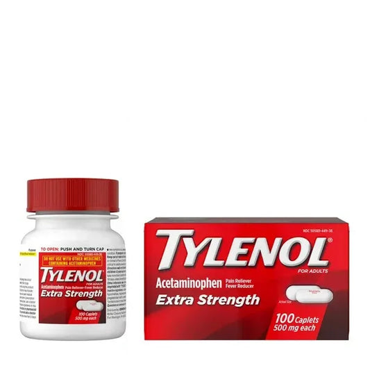 Tylenol Extra Strength Pain Reliever Fever Reducer 100 Caplets