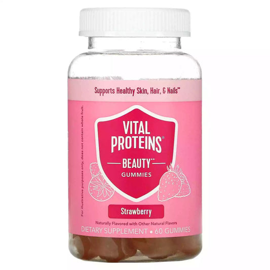 Vital Proteins, Beauty Gummies, Strawberry, 60 Gummies