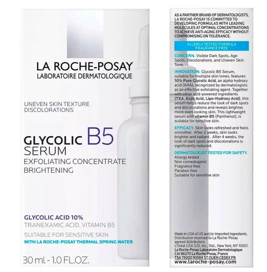 La Roche-Posay Glycolic Serum with Vitamin B5 Dark Spot Corrector 1.0 fl. oz. (30ml)