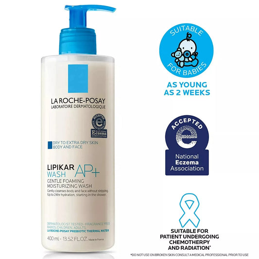 La Roche-Posay Lipikar AP+ Gentle Foaming Wash 13.52oz (400ml)